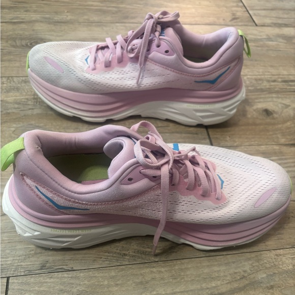 Hoka blue and pink Bondi 8 - Picture 8 of 9